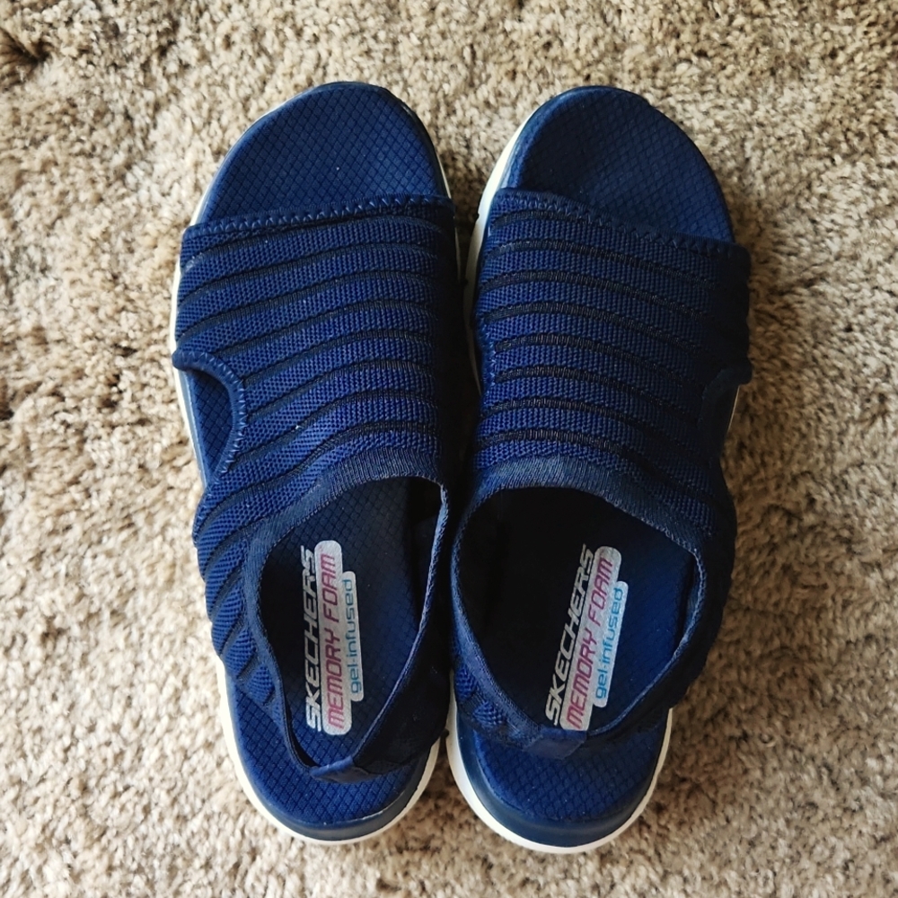 Navy blue Skecher Sandals
